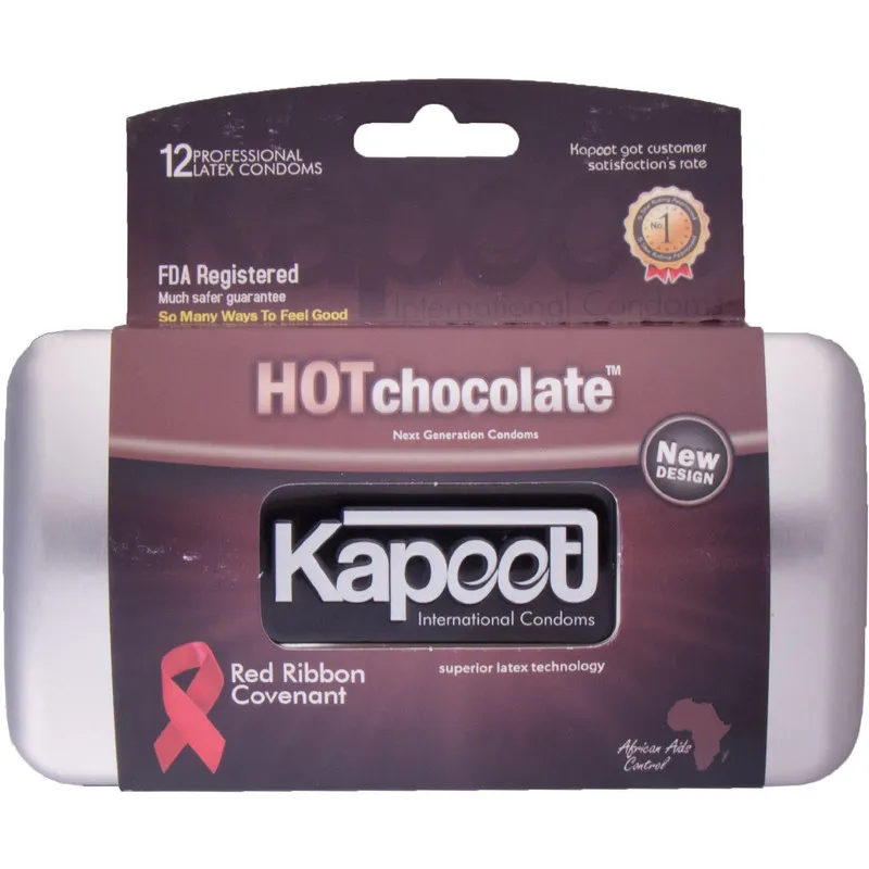 کاندوم کاپوت مدل Hot Chocolate بسته 12 عددی