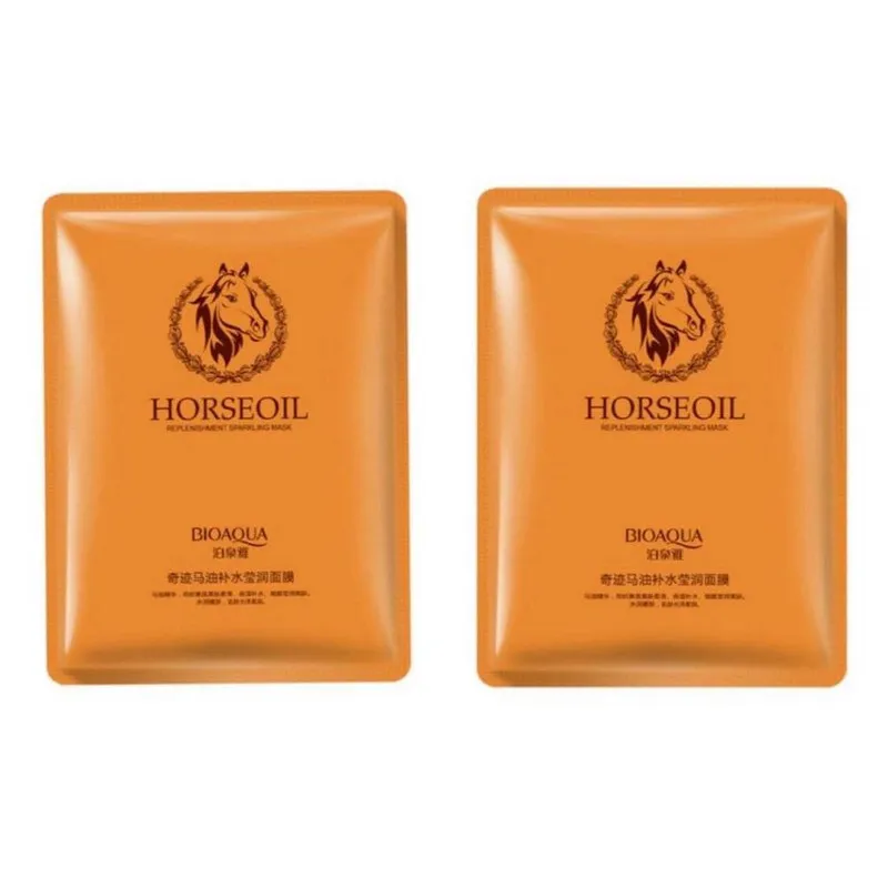 ماسک صورت بایو آکوا مدل Horseoil وزن 30 گرم بسته 2 عددی - تصویر 2