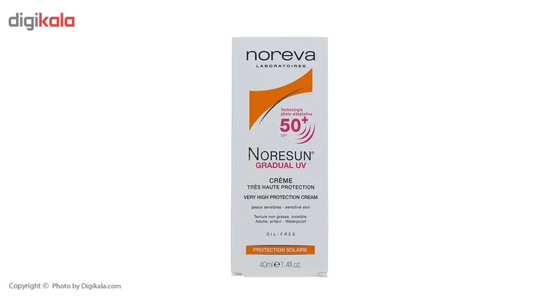 کرم ضد آفتاب نوروا سری Noresun مدل Gradual UV SPF50 حجم 40 میلی لیتر - تصویر 4
