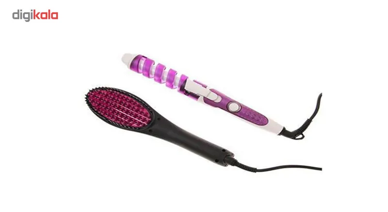 برس حرارتی مدل Straight Artifact به همراه فرکننده مو نوا مدل5311 - تصویر 4