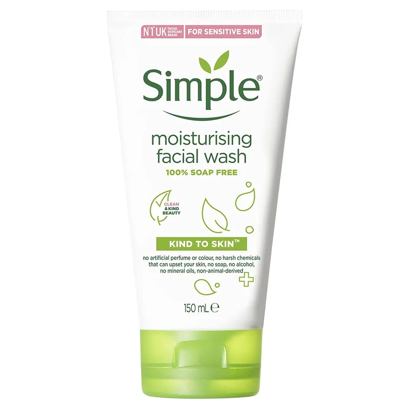 لوسیون شستشو صورت سیمپل مدل Moisturizing حجم 150 میلی لیتر - تصویر 2