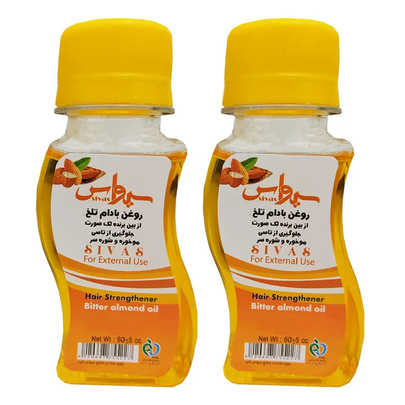روغن بادام تلخ سیواس کد 01 حجم 60 میلی لیتر بسته 2 عددی - تصویر 2