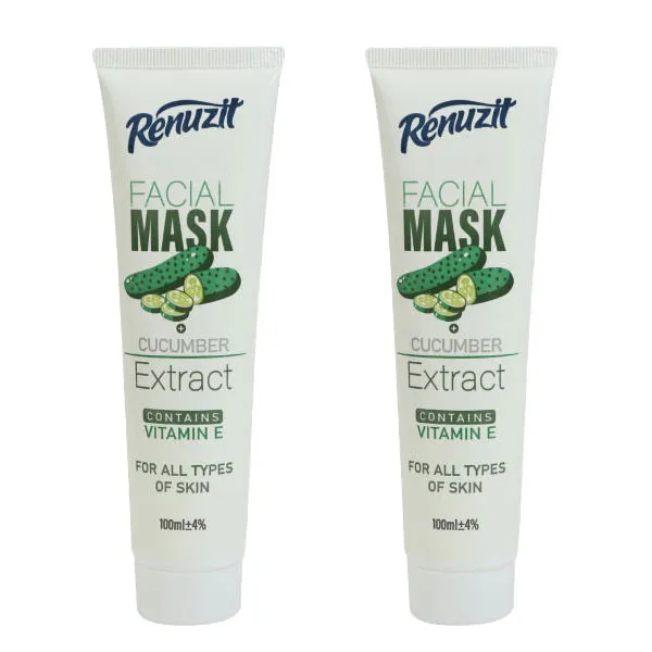 ماسک صورت رینوزیت مدل خیار حجم 100 میلی لیتر مجموعه 2 عددی - تصویر 3