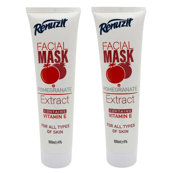 ماسک صورت رینوزیت مدل انار حجم 100 میلی لیتر مجموعه 2 عددی - تصویر 3