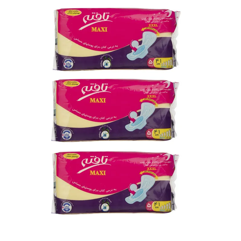 نوار بهداشتی تافته مدل Maxi مجموعه 3 عددی