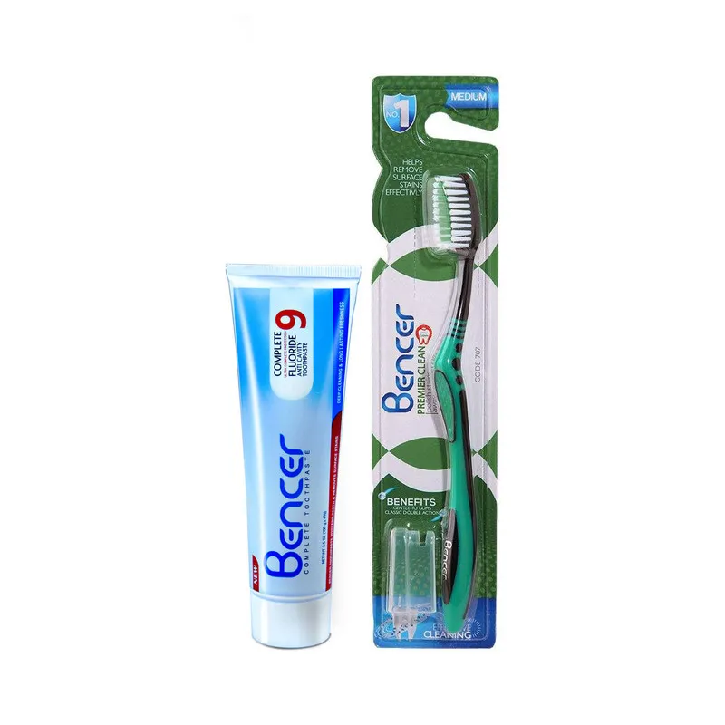 مسواک بنسر مدل Premier Clean با برس متوسط به همراه خمیر دندان بنسر مدل Complete وزن 100 گرم - تصویر 3