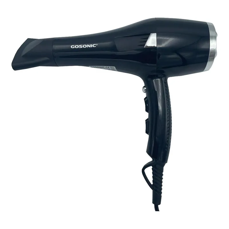 سشوار خانگی 2000 وات گوسونیک مدل GHD-251، موتور DC، وزن 1000 گرم، دارای سری متمرکزکننده باریک با ویژگی صافکنندگی، حجمدهندگی، با قابلیت باد سرد