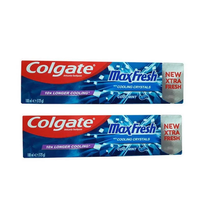 خمیر دندان کلگیت مدل Max Fresh Cool Mint حجم 100 میلی لیتر مجموعه 2 عددی - تصویر 2