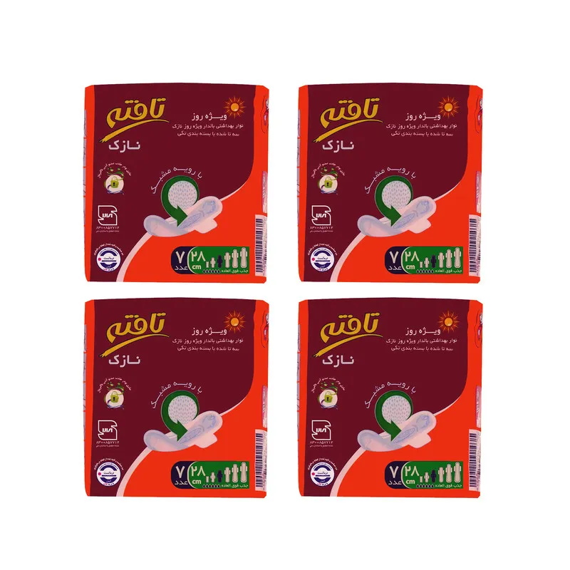 نوار بهداشتی تافته مدل Thin مجموعه 4 عددی - تصویر 2