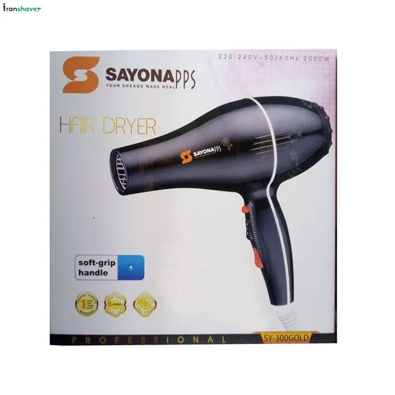 سشوار حرفه ای سایونا مدل SY-300GOLD - تصویر 2