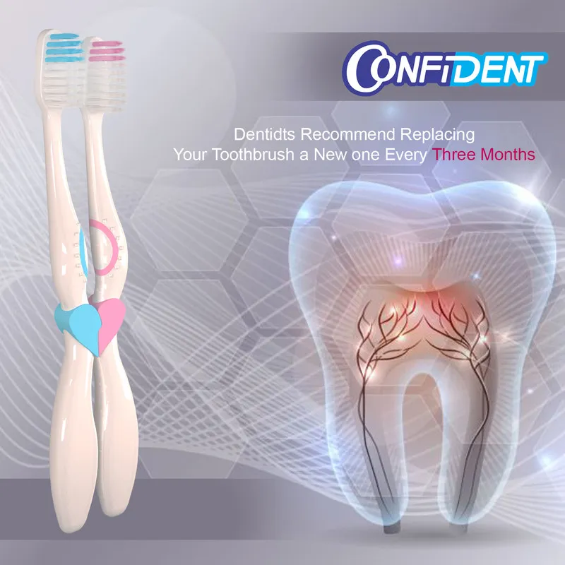 مسواک کانفیدنت مدل CT-Biform با برس نرم بسته 2 عددی - تصویر 2