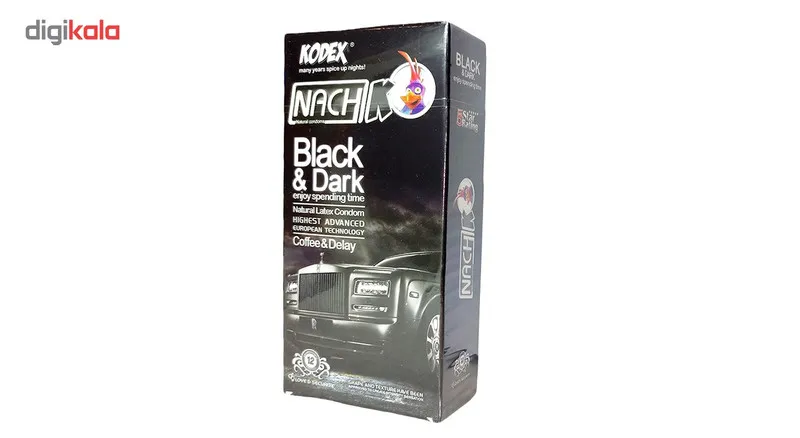 کاندوم کدکس مدل Black Dark بسته 12 عددی - تصویر 2