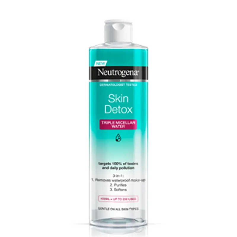 آب پاک کننده آرایش صورت نوتروژینا مدل Skin Detox حجم 400 میلی لیتر - تصویر 2