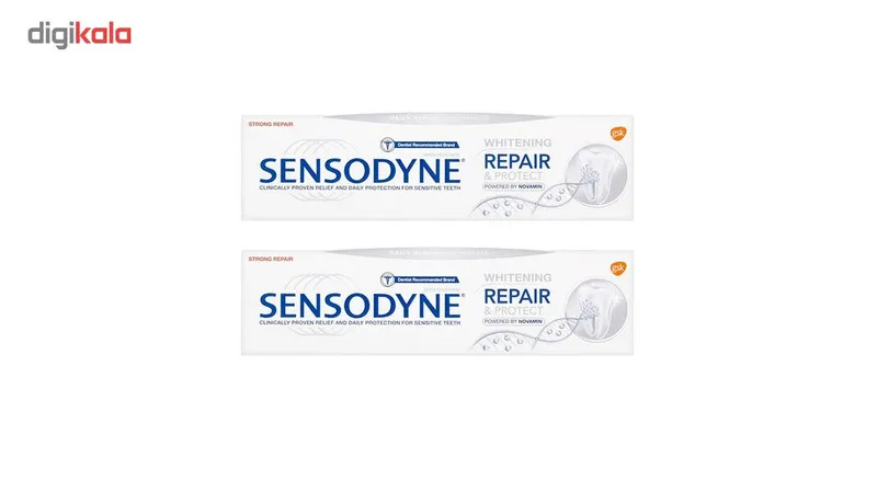 پک خمیر دندان سفید کننده سنسوداین مدل Repair And Protect حجم 75 میلی لیتر بسته 2 عددی - تصویر 5