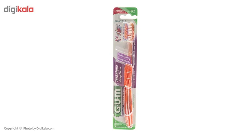 مسواک جی یو ام مدل Technique Deep Clean با سر بزرگ - تصویر 2