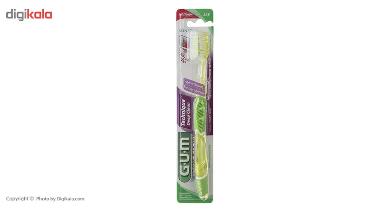 مسواک جی یو ام مدل Technique Deep Clean با سر بزرگ - تصویر 5