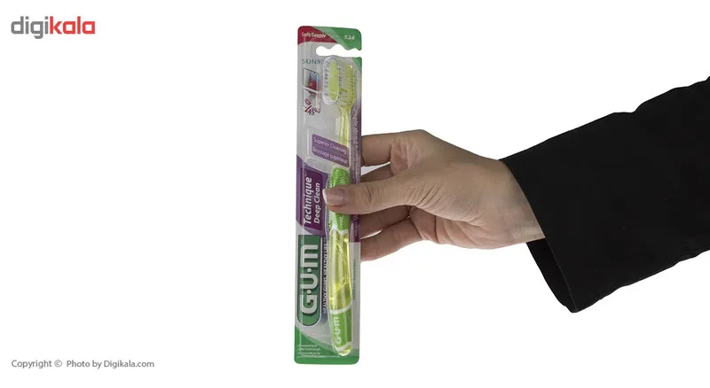 مسواک جی یو ام مدل Technique Deep Clean با سر بزرگ - تصویر 6