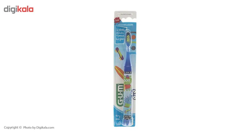 مسواک کودک جی یو ام مدل Timer Light با برس نرم - تصویر 2