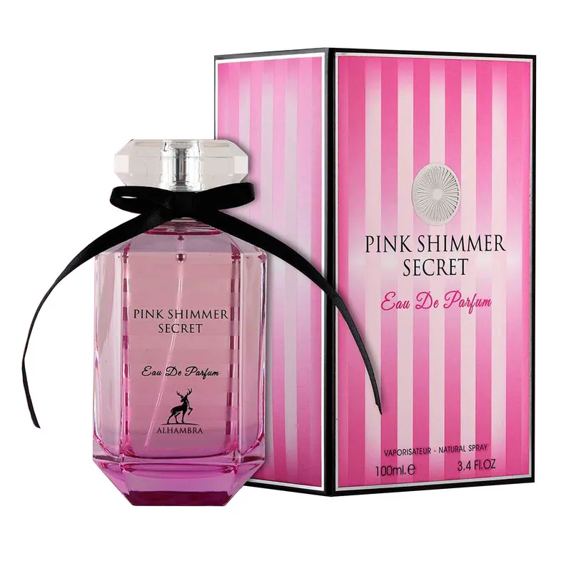 ادو پرفیوم زنانه الحمبرا مدل Pink Shimmer Secret حجم 100 میلی لیتر - تصویر 2