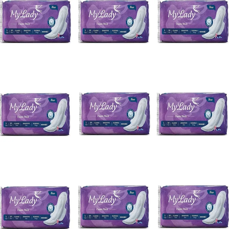 نوار بهداشتی مای لیدی مدل Classic purple مجموعه 9 عددی - تصویر 2