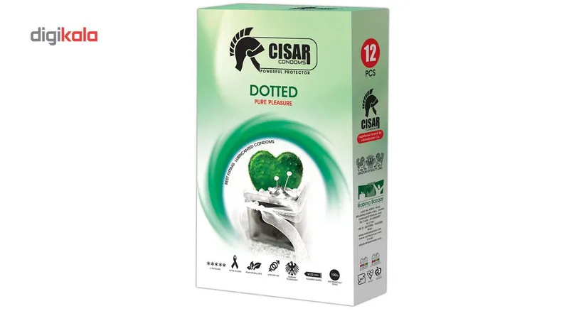 کاندوم سزار مدل Dotted بسته 12 عددی - تصویر 2