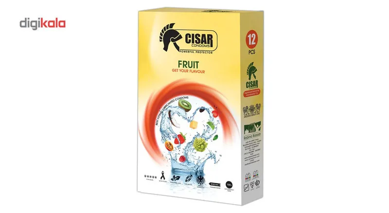 کاندوم سزار مدل Fruit بسته 12 عددی - تصویر 2