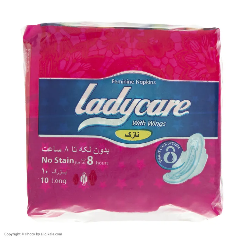 نوار بهداشتی نازک لیدی کر مدل Large بسته 10 عددی - تصویر 2