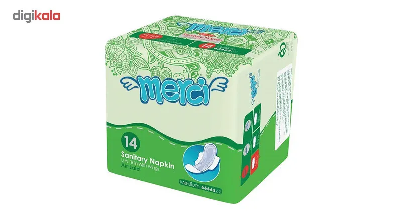 نوار بهداشتی متوسط مرسی مدل Air Laid Ultra Thin بسته 14 عددی - تصویر 2