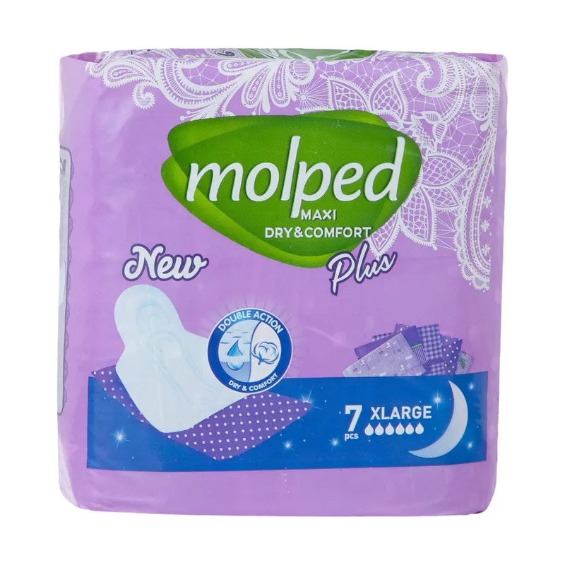 نوار بهداشتی مولپد مدل Dry & Comfort سایز خیلی بزرگ مجموعه 4 عددی - تصویر 3