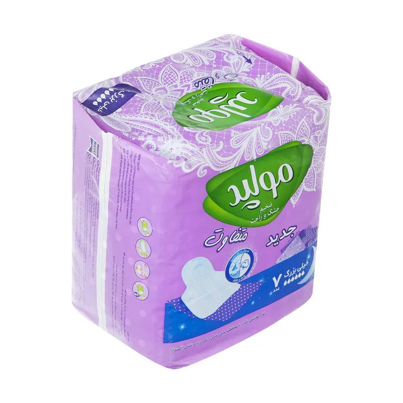 نوار بهداشتی مولپد مدل Dry & Comfort سایز خیلی بزرگ مجموعه 4 عددی - تصویر 4