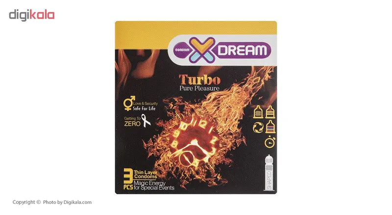 کاندوم ایکس دریم مدل Turbo بسته 3 عددی - تصویر 3