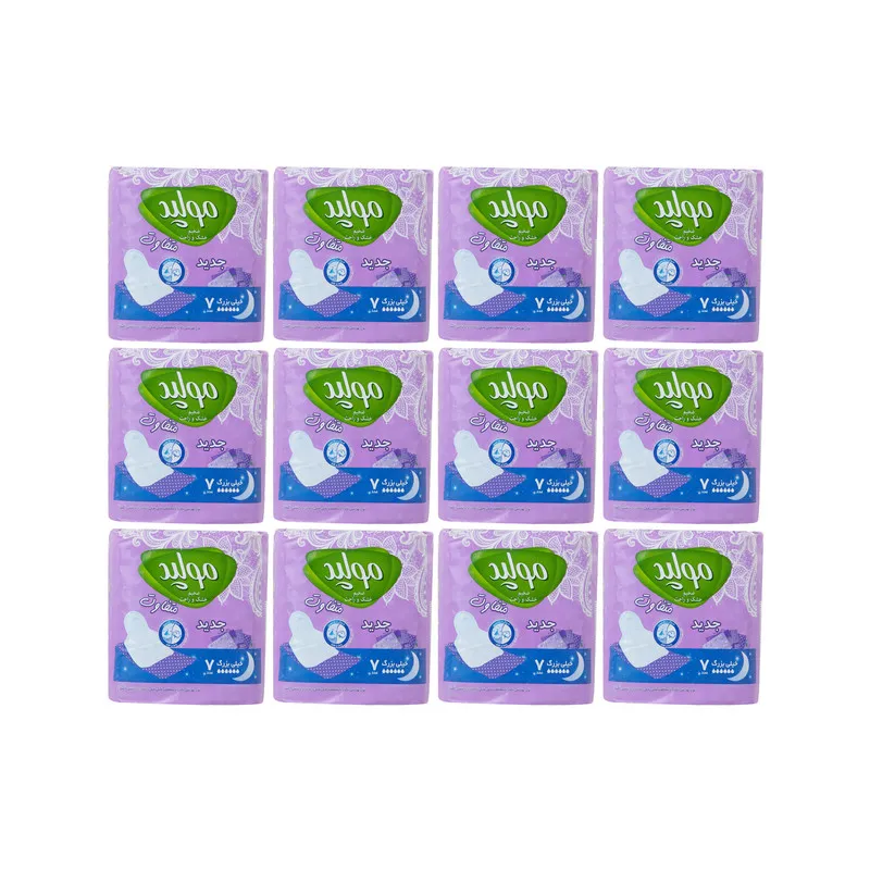نوار بهداشتی مولپد مدل Extra XLarge مجموعه 12 عددی