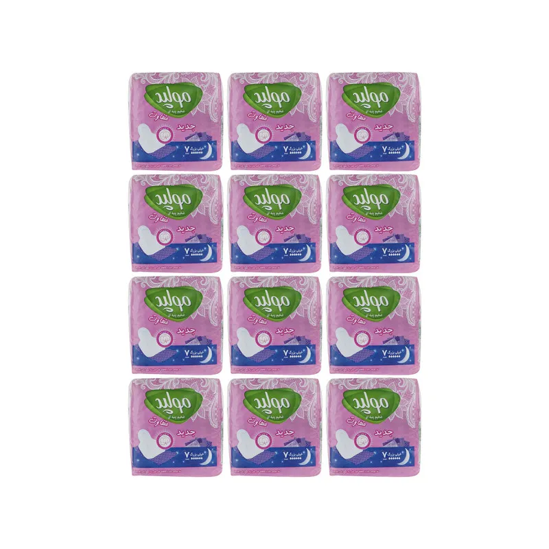 نوار بهداشتی مولپد مدل Maxi Soft مجموعه 12 عددی