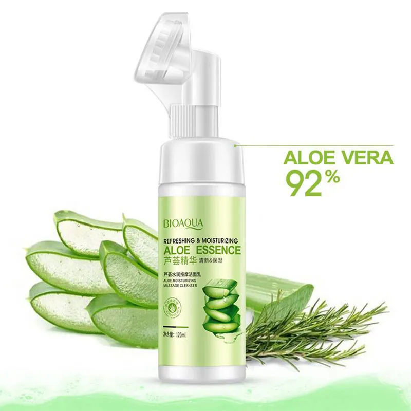 فوم شستشو صورت بایوآکوا مدل Aloe Essence حجم 120 میلی لیتر - تصویر 2
