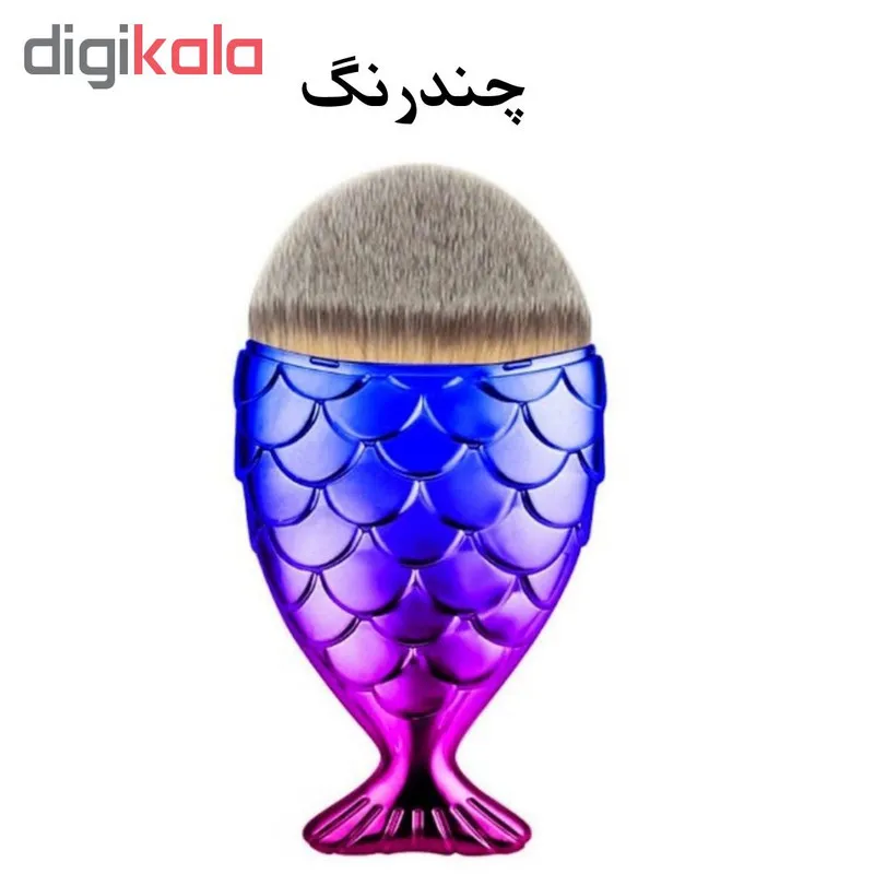 برس کرم پودر و رژگونه گلدن فیش مدل S1 - تصویر 4