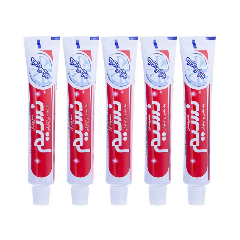 خمیر دندان نسیم مدل Feluoride Protection وزن 80 گرم مجموعه 5 عددی