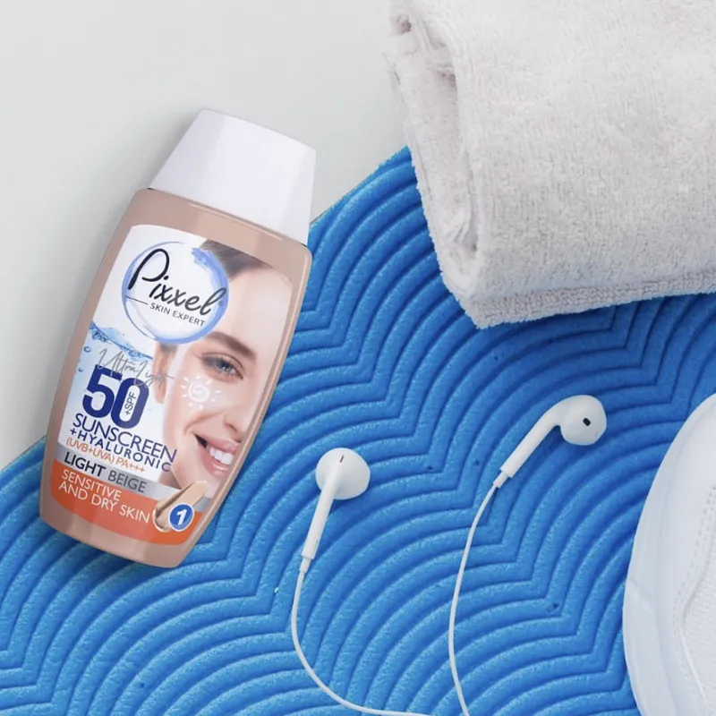 کرم ضدآفتاب رنگی پیکسل +SPF50 مدل LIGHT BEIGE، مناسب پوستهای حساس و خشک، حجم 50 میلیلیتر - تصویر 4