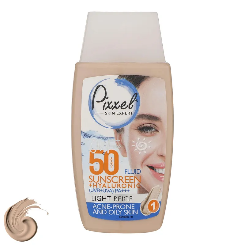 کرم ضدآفتاب رنگی پیکسل 50 SPFمدل LIGHT BEIGE مناسب برای پوست‌های چرب، حجم 50 میلی‌لیتر - تصویر 2
