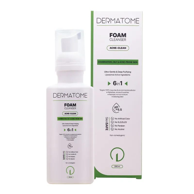 فوم شستشو صورت درماتوم مدل Acne clean حجم 200 میلی لیتر - تصویر 3