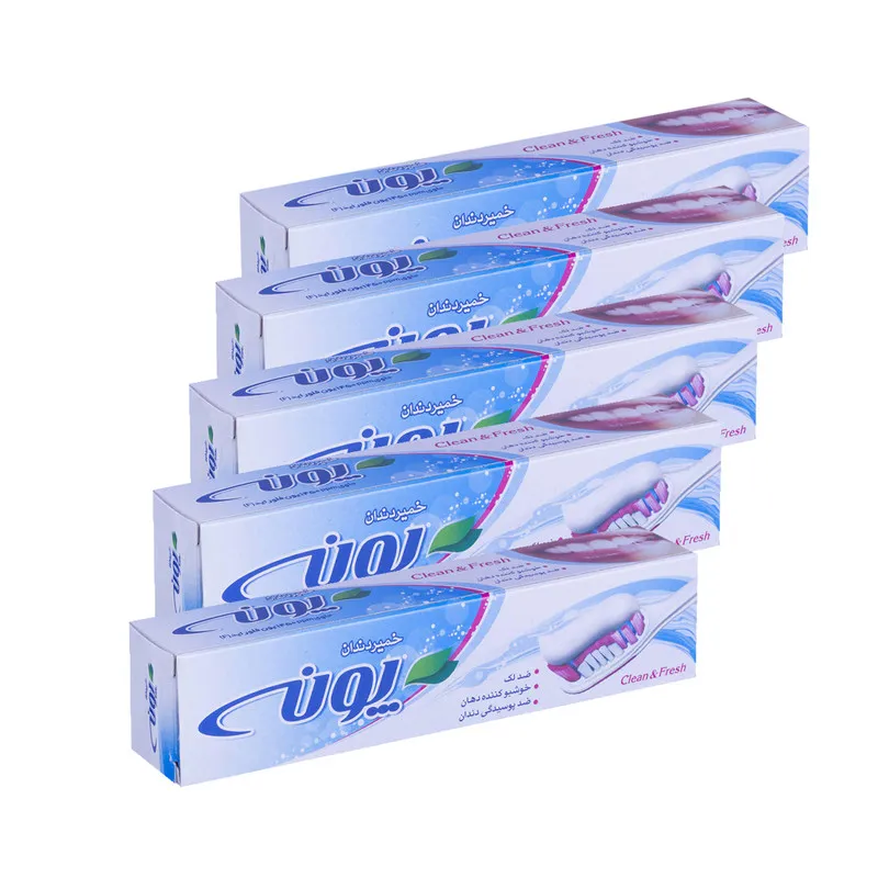 خمیر دندان پونه مدل Clean And Fresh وزن 80 گرم بسته 5 عددی - تصویر 2