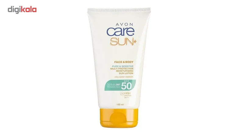 لوسیون ضد آفتاب آون مدل Pure And Sensitive SPF50 حجم 150 میلی لیتر - تصویر 2