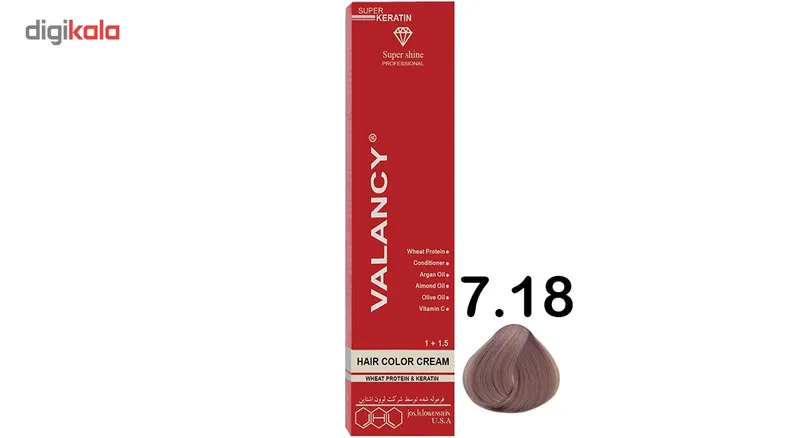رنگ موی والانسی سری حرفه ای مدل عروسکی شماره CV6 - تصویر 2
