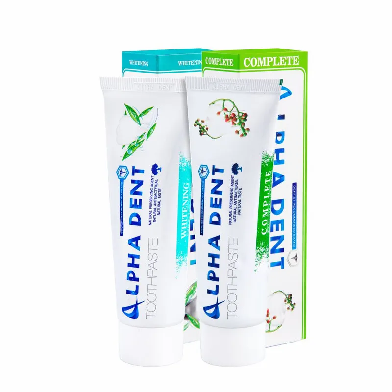 خمیر دندان آلفادنت مدل complete and whitening حجم 75 میلی لیتر بسته 2 عددی - تصویر 2
