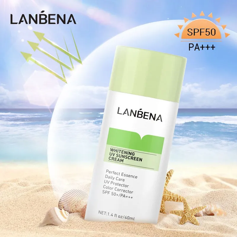 کرم ضد آفتاب لنبنا مدل WHITENING UV SUNSCREEN حجم 40 میلی لیتر - تصویر 3