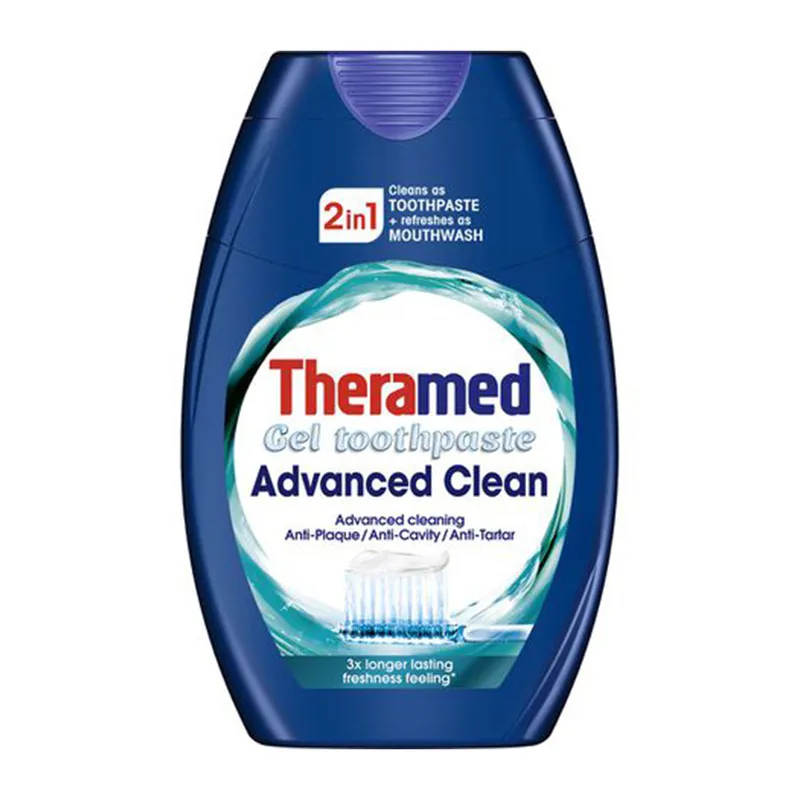 خمیر دندان و دهانشویه ترامد سری advanced clean مدل 2in1 حجم 75 میلی لیتر - تصویر 2