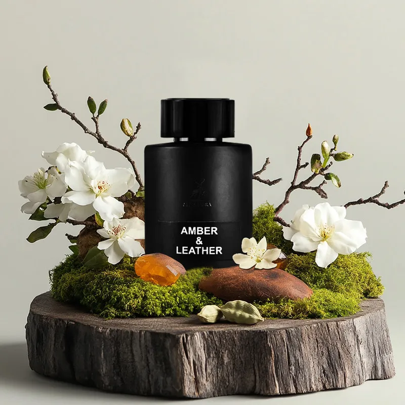 ادو پرفیوم مردانه الحمبرا مدل Amber and Leather با رایحه گرم و تلخ حجم 100 میلی لیتر - تصویر 3
