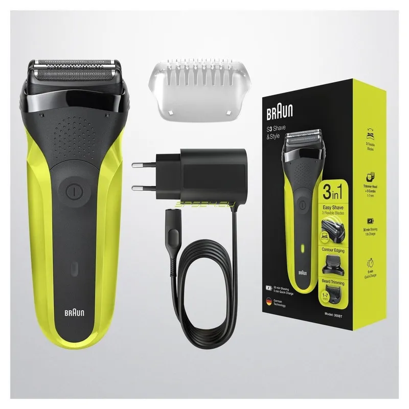 ماشین اصلاح موی صورت براون شارژی مدل S3 300BT - تصویر 6