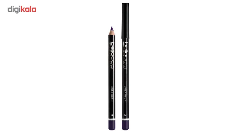 مداد چشم رنگی بلاوجی مدل LINEA OCCHI 014 شماره glossy violet 014 - تصویر 2
