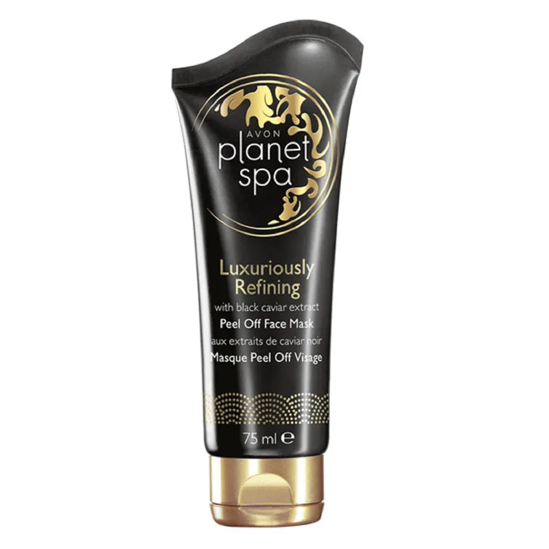 ماسک خاویار لایه بردار صورت آون مدل Avon Planet Spa Luxuriously Refining Peel Off Face Mask حجم 75 میلی لیتر