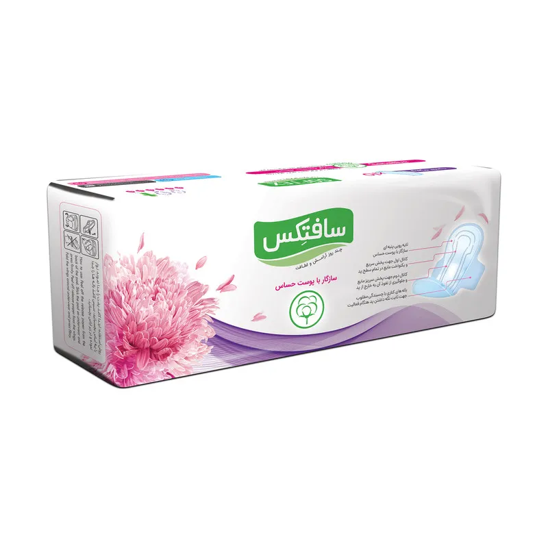 نوار بهداشتی بالدار مدل Sensitive بسته 10 عددی - تصویر 2